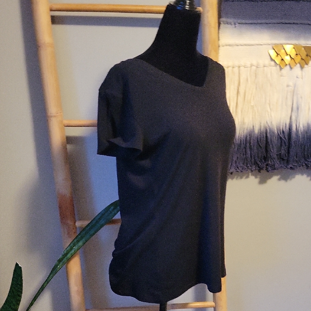 Splendid Split Sleeve Scoop Neck Tee